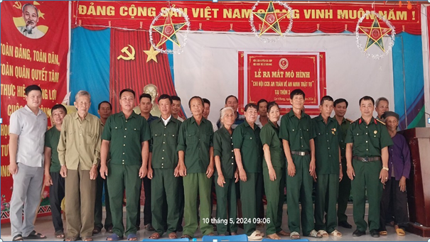 Hội Cựu chiến binh xã Cư KBang, huyện Ea Súp ra mắt mô hình “Chi Hội Cựu chiến binh tham gia giữ gìn an ninh, trật tự”